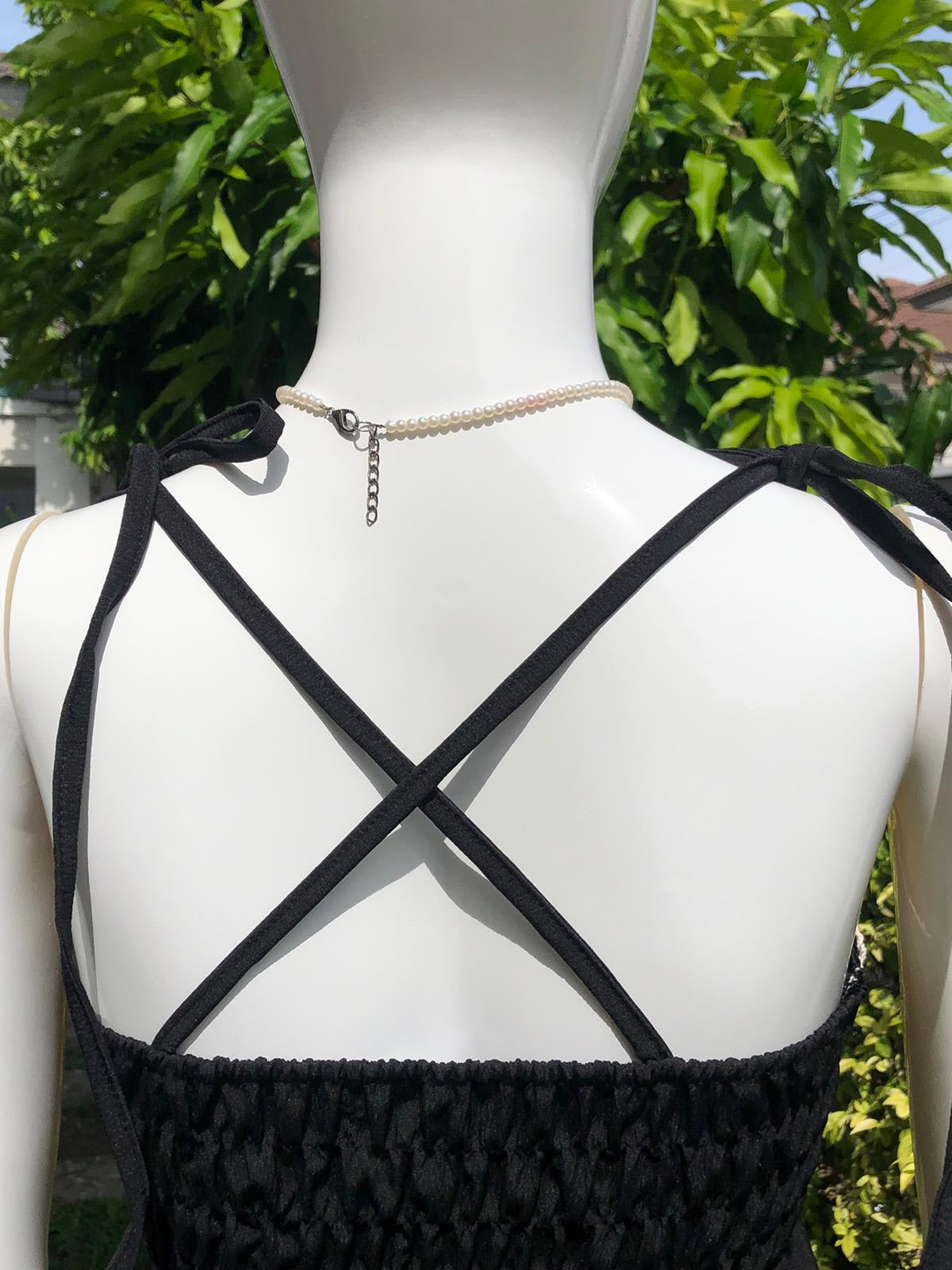 Elegant Black Camisole with Lace Trim and Adjustable Straps